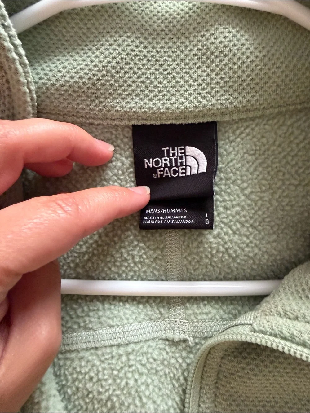 The North Face Men's Pale Mint Quarter-Zip Pullover
